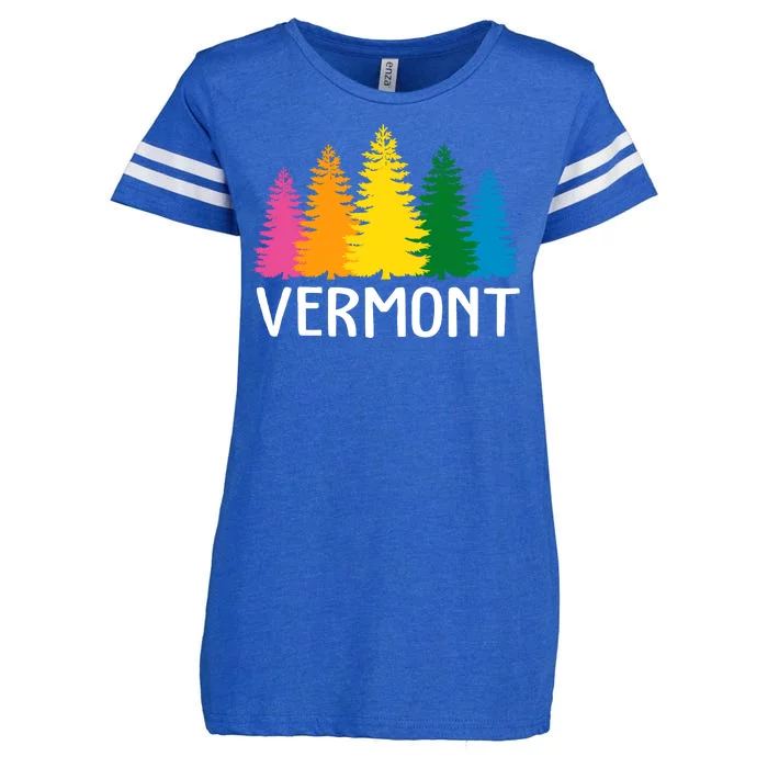 Vermont Colorful Nature Enza Ladies Jersey Football T-Shirt