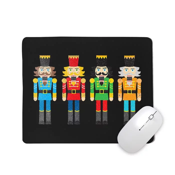 Vintage Christmas Nutcracker Figures Mousepad