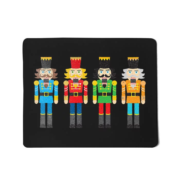 Vintage Christmas Nutcracker Figures Mousepad