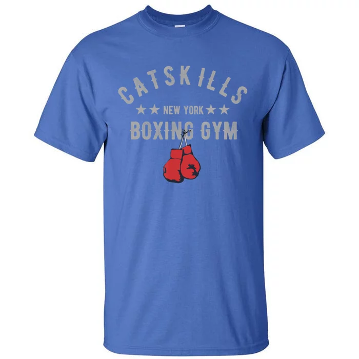 Vintage Catskills New York Boxing Gym Boxing Day Funny Gift Tall T-Shirt