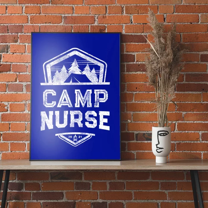 Vintage Camp Nurse Medical Staff Summer Campground Crew Gift Poster