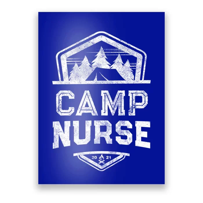 Vintage Camp Nurse Medical Staff Summer Campground Crew Gift Poster