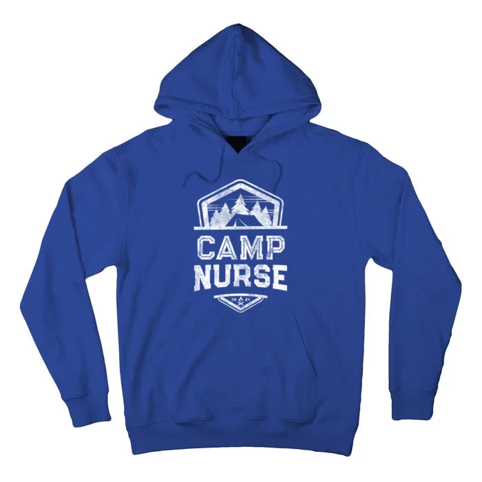 Vintage Camp Nurse Medical Staff Summer Campground Crew Gift Tall Hoodie