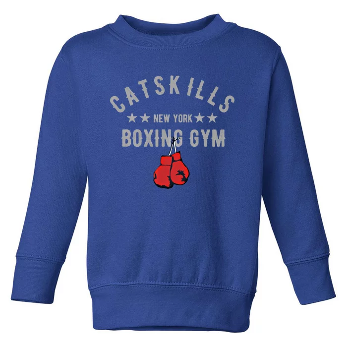 Vintage Catskills New York Boxing Gym Boxing Day Tees Gift Toddler Sweatshirt