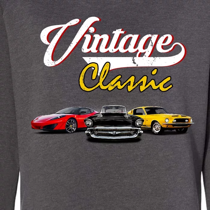 Vintage Classic Oldies Cars Womens California Wash Sweatshirt