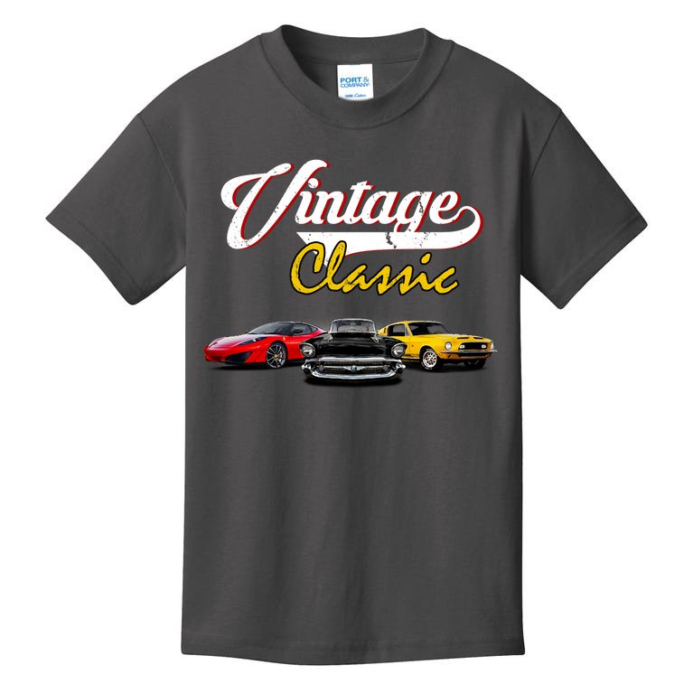 Vintage Classic Oldies Cars Kids T-Shirt