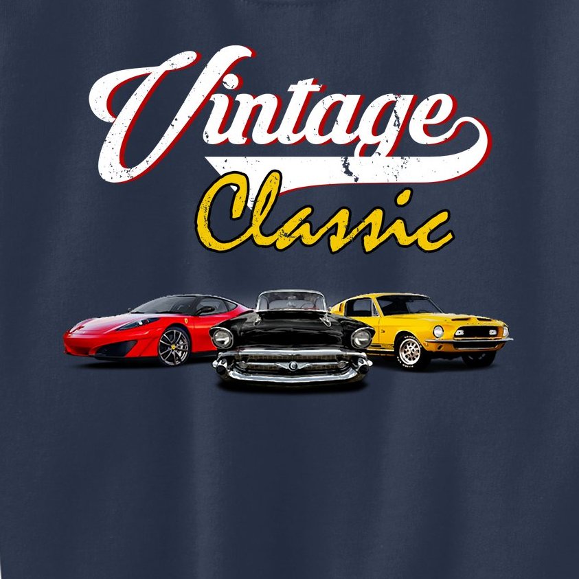 Vintage Classic Oldies Cars Kids Sweatshirt