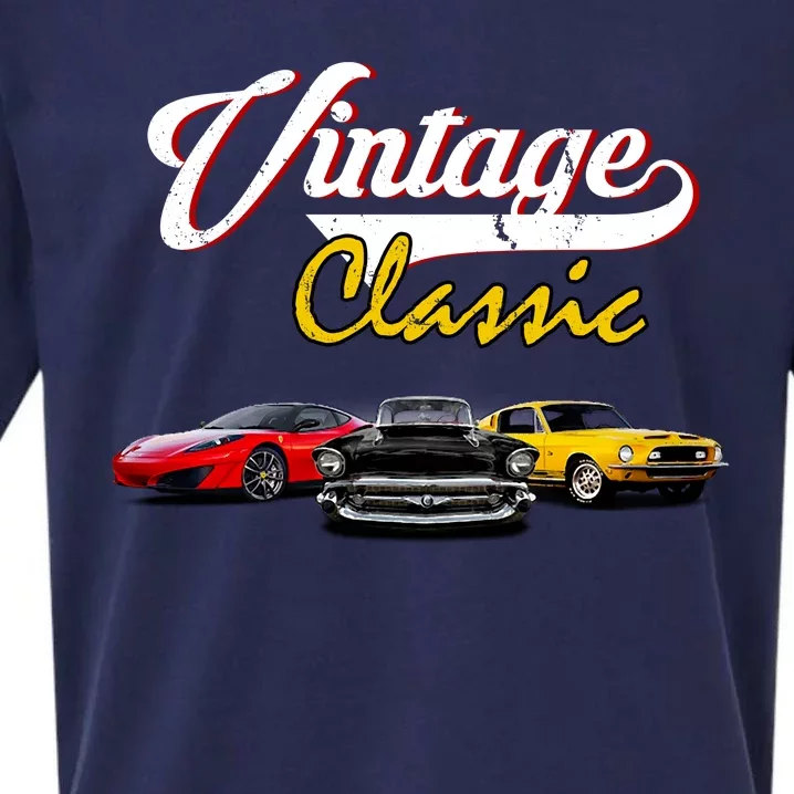 Vintage Classic Oldies Cars Sueded Cloud Jersey T-Shirt