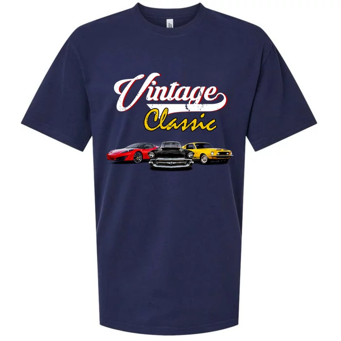 Vintage Classic Oldies Cars Sueded Cloud Jersey T-Shirt