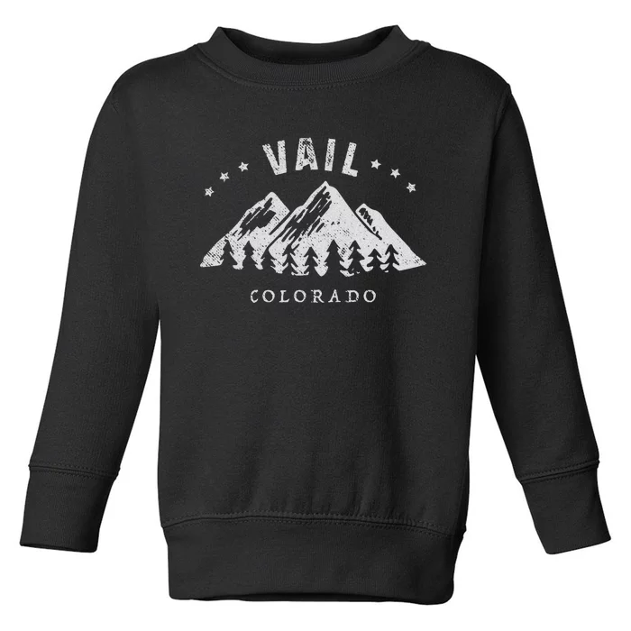 Vail Colorado Outdoor Hiking Adventure Toddler Sweatshirt