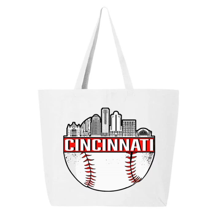 Vintage Cincinnati Ohio Skyline 25L Jumbo Tote