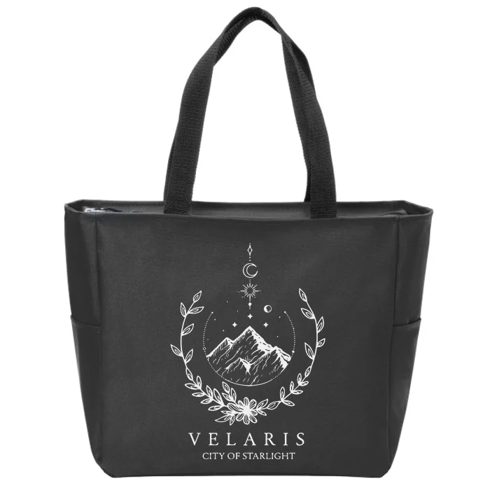 Velaris City Of Starlight Bookish Terrasen Zip Tote Bag