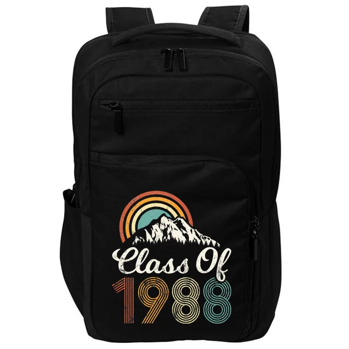 Vintage Class Of 1988 High School College Reunion Distressed Impact Tech Backpack