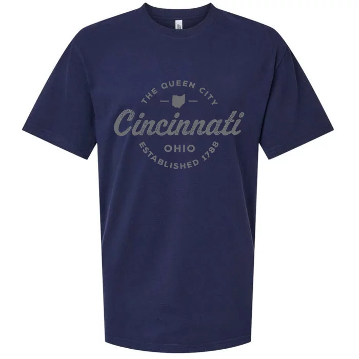 Vintage Cincinnati Ohio 1788 Retro Throwback Souvenir Sueded Cloud Jersey T-Shirt