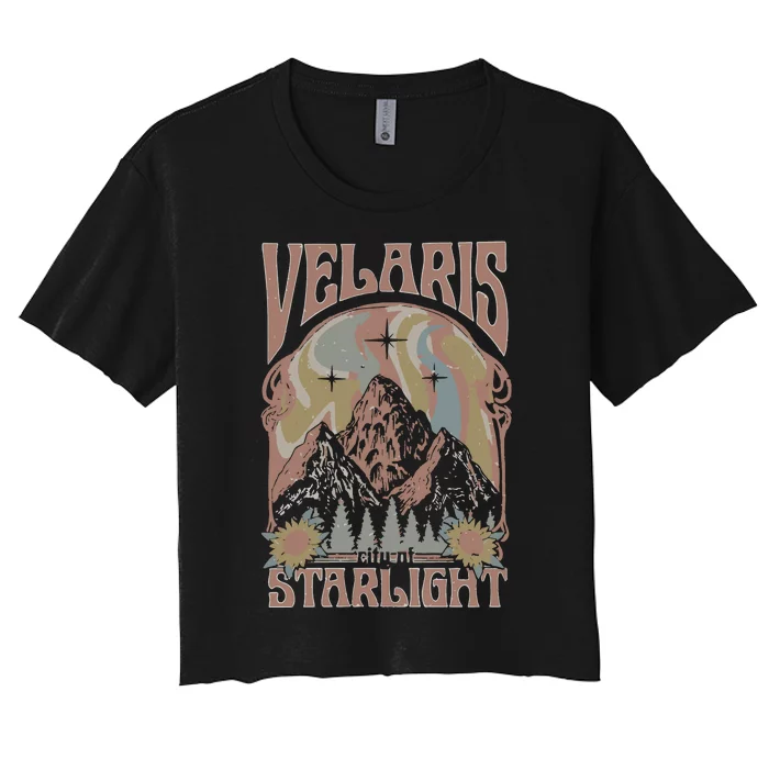 Velaris City Of Starlight ACOTAR Retro Velaris Women's Crop Top Tee