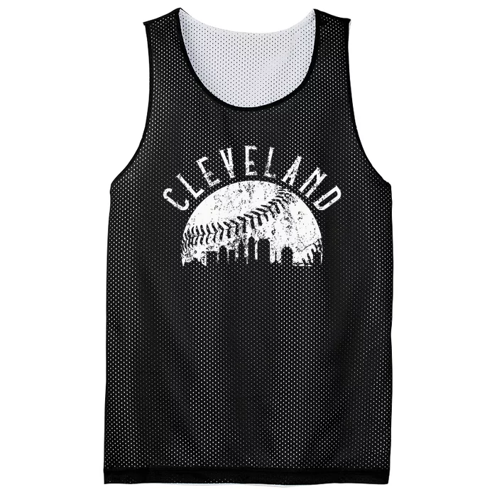 Vintage Cleveland Ohio Skyline Apparel Mesh Reversible Basketball Jersey Tank