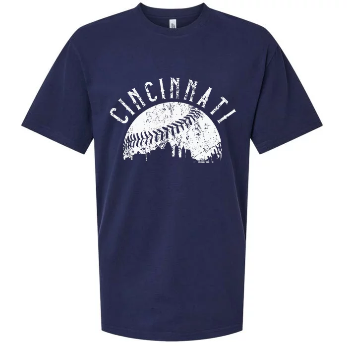 Vintage Cincinnati Ohio Skyline Apparel Sueded Cloud Jersey T-Shirt