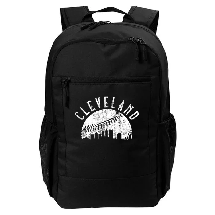 Vintage Cleveland Ohio Skyline Apparel Daily Commute Backpack