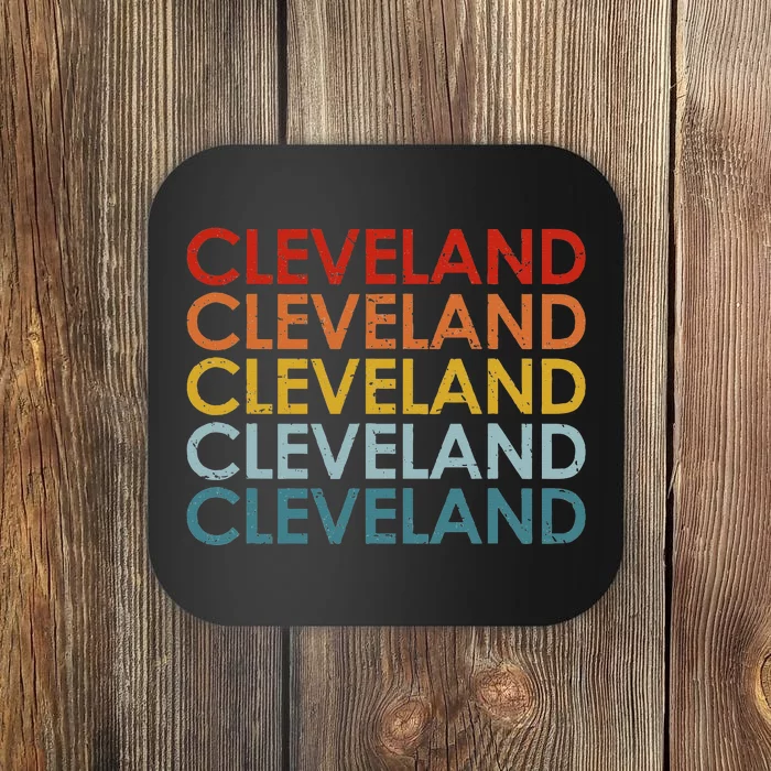 Vintage Cleveland Ohio Retro Souvenir Coaster