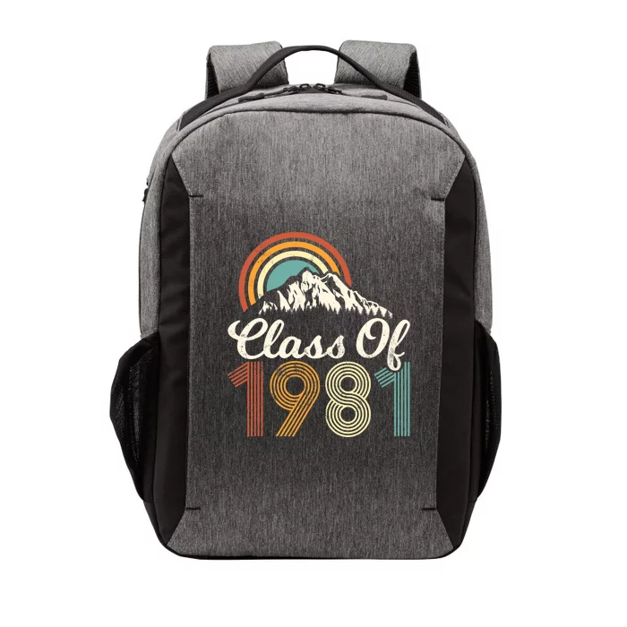 Vintage Class Of 1981 High School College Reunion Distressed Vector Backpack