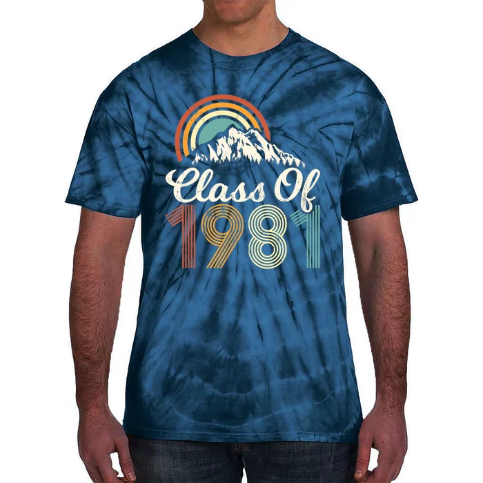 Vintage Class Of 1981 High School College Reunion Distressed Tie-Dye T-Shirt