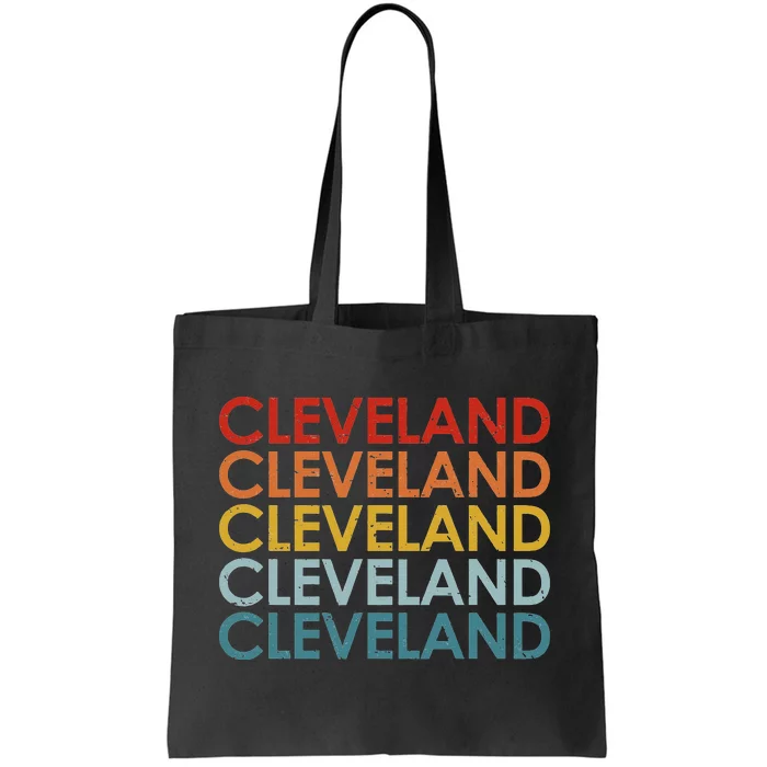 Vintage Cleveland Ohio Retro Travel Souvenir Tote Bag