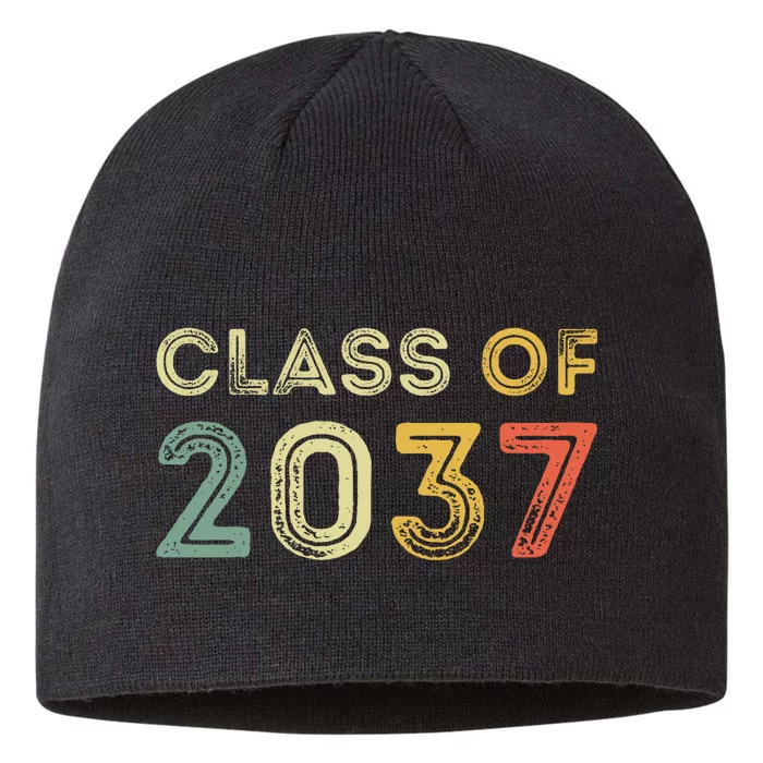 Vintage Class Of 2037 Graduation Senior 2037 8 1/2in Sustainable Knit Beanie