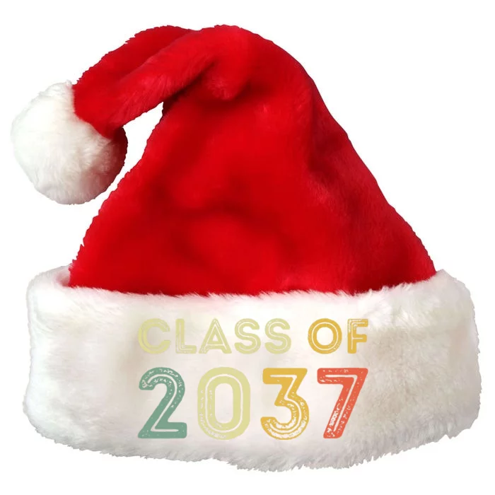 Vintage Class Of 2037 Graduation Senior 2037 Premium Christmas Santa Hat