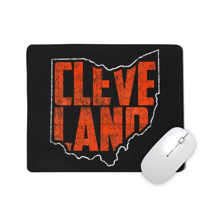 Vintage Cleveland Ohio Retro Souvenir Mousepad