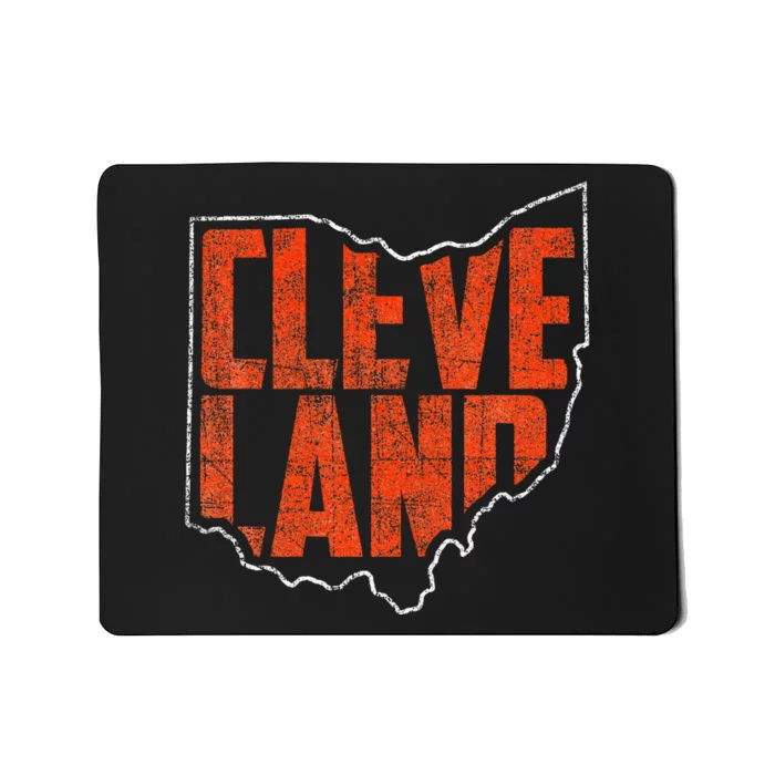 Vintage Cleveland Ohio Retro Souvenir Mousepad