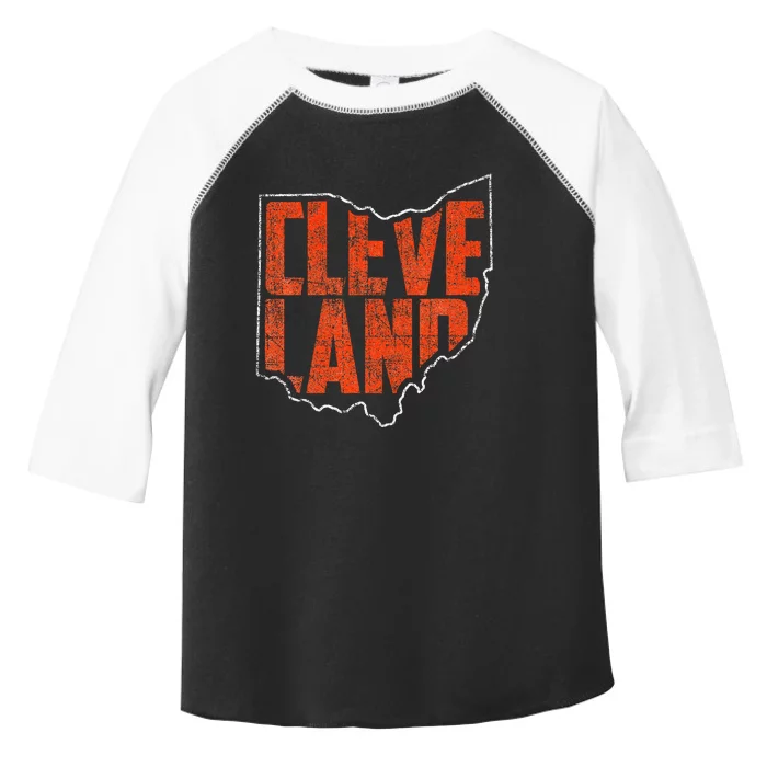 Vintage Cleveland Ohio Retro Souvenir Toddler Fine Jersey T-Shirt