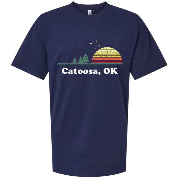 Vintage Catoosa Oklahoma Home Souvenir Print Sueded Cloud Jersey T-Shirt