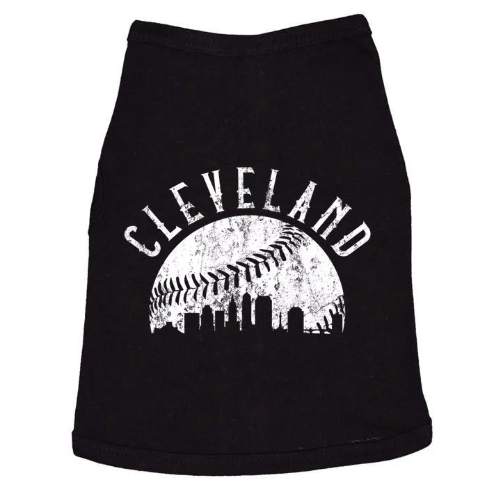 Vintage Cleveland Ohio Skyline Apparel Doggie Tank