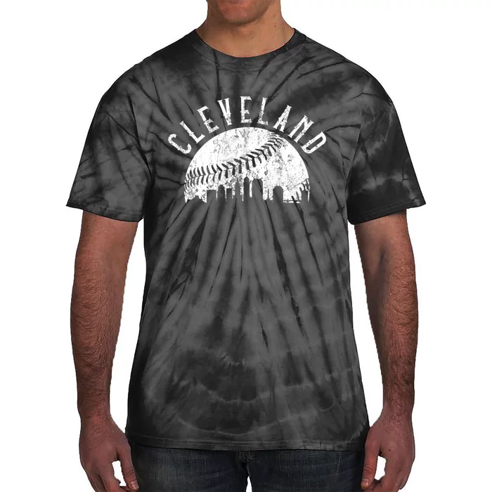 Vintage Cleveland Ohio Skyline Apparel Tie-Dye T-Shirt