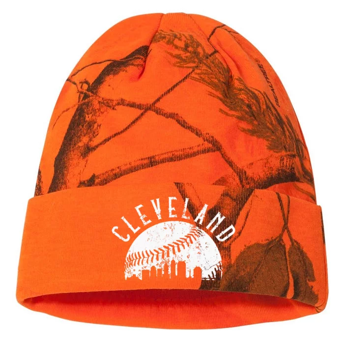 Vintage Cleveland Ohio Skyline Apparel Kati - 12in Camo Beanie