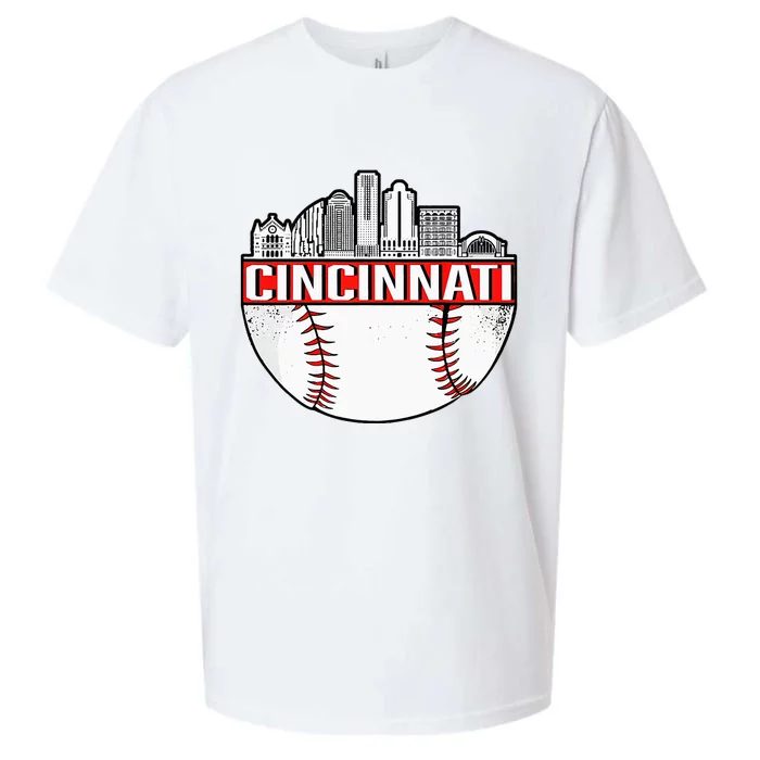 Vintage Cincinnati Ohio Skyline Sueded Cloud Jersey T-Shirt