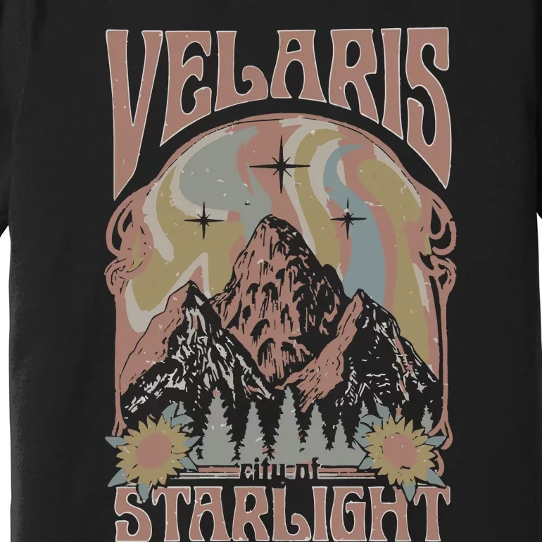 Velaris City Of Starlight Acotar Retro Velaris Premium T-Shirt