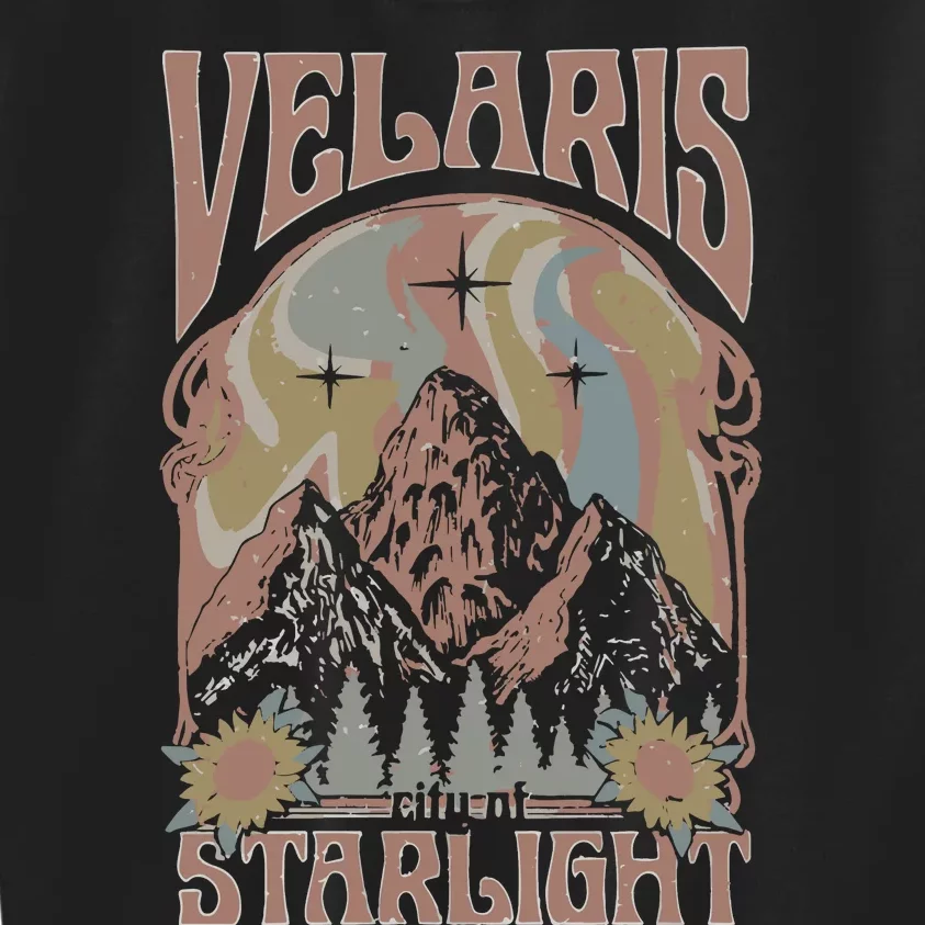 Velaris City Of Starlight Acotar Retro Velaris Kids Sweatshirt