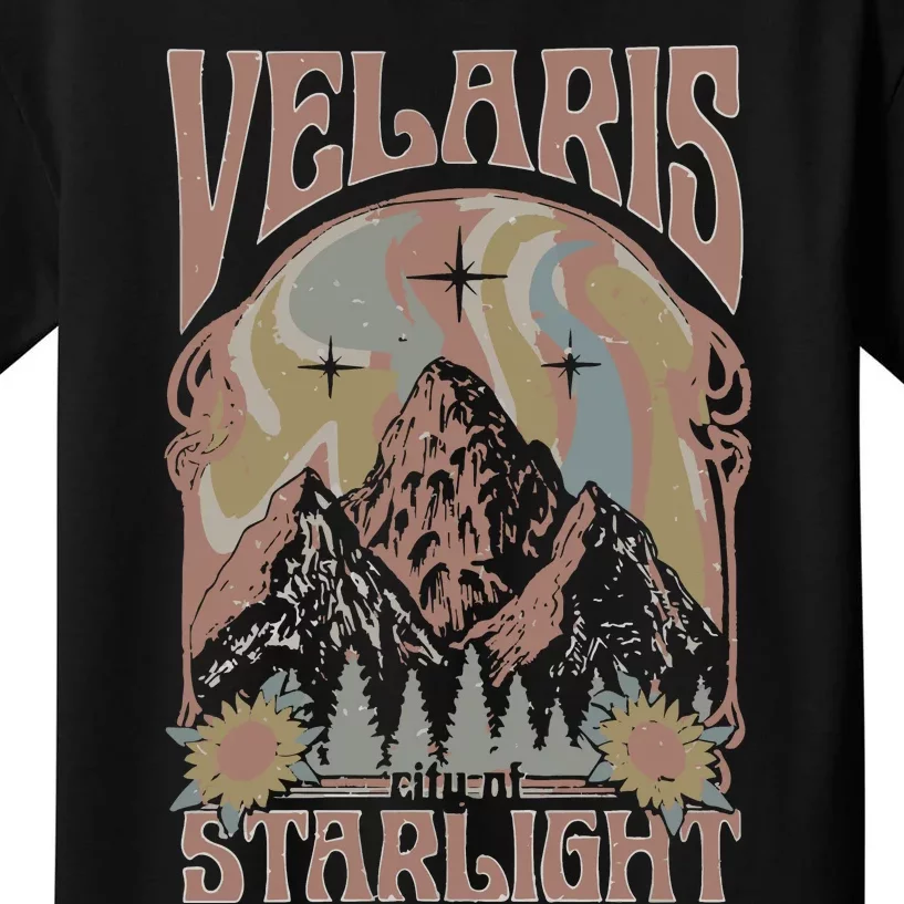 Velaris City Of Starlight Acotar Retro Velaris Kids T-Shirt