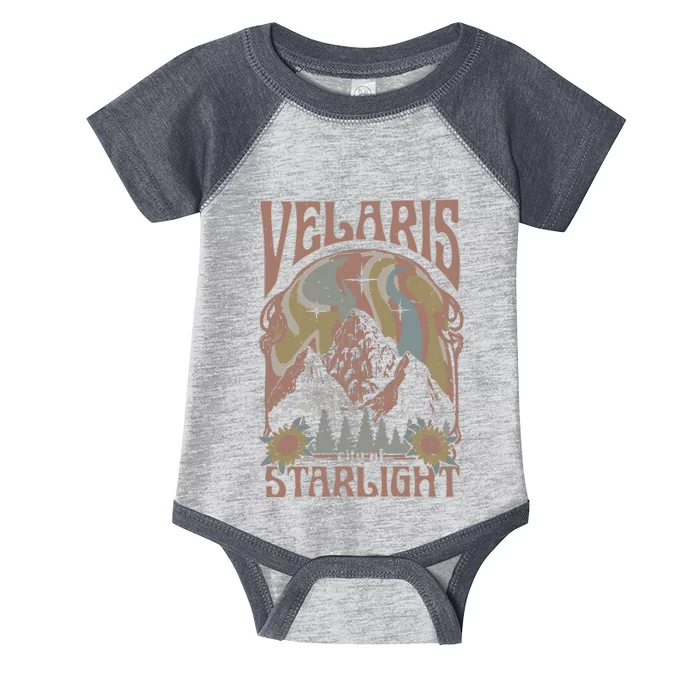 Velaris City Of Starlight Acotar Retro Velaris Infant Baby Jersey Bodysuit