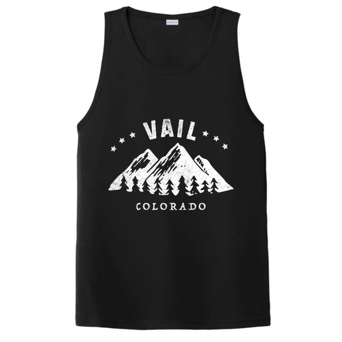 Vail Colorado Outdoor Hiking Adventure Gift Performance Tank