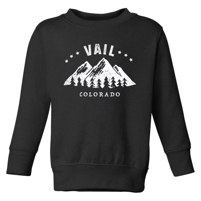 Vail Colorado Outdoor Hiking Adventure Gift Toddler Sweatshirt