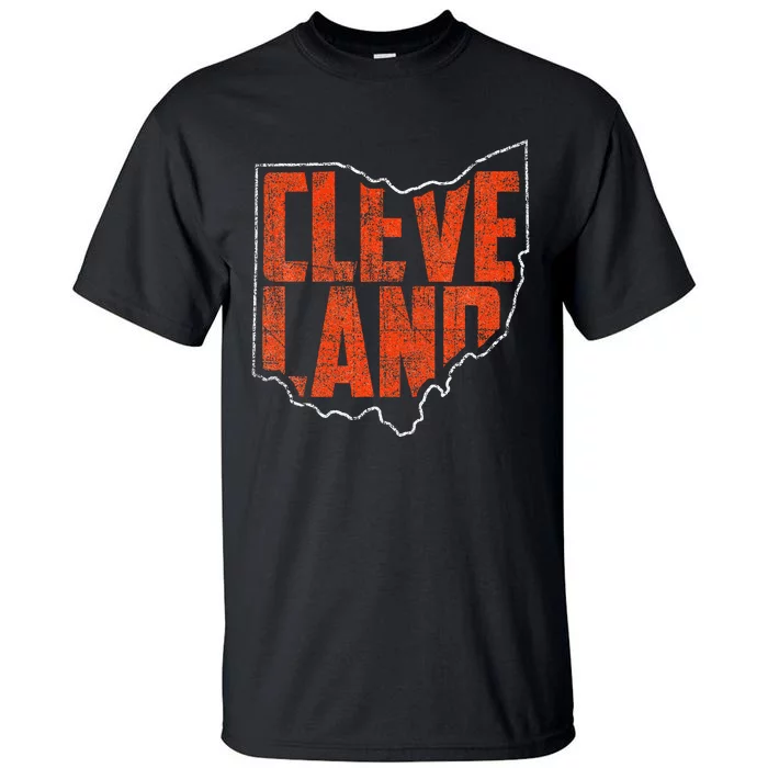 Vintage Cleveland Ohio Retro Souvenir Tall T-Shirt