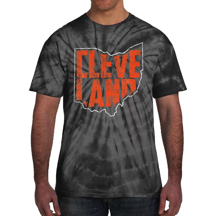 Vintage Cleveland Ohio Retro Souvenir Tie-Dye T-Shirt