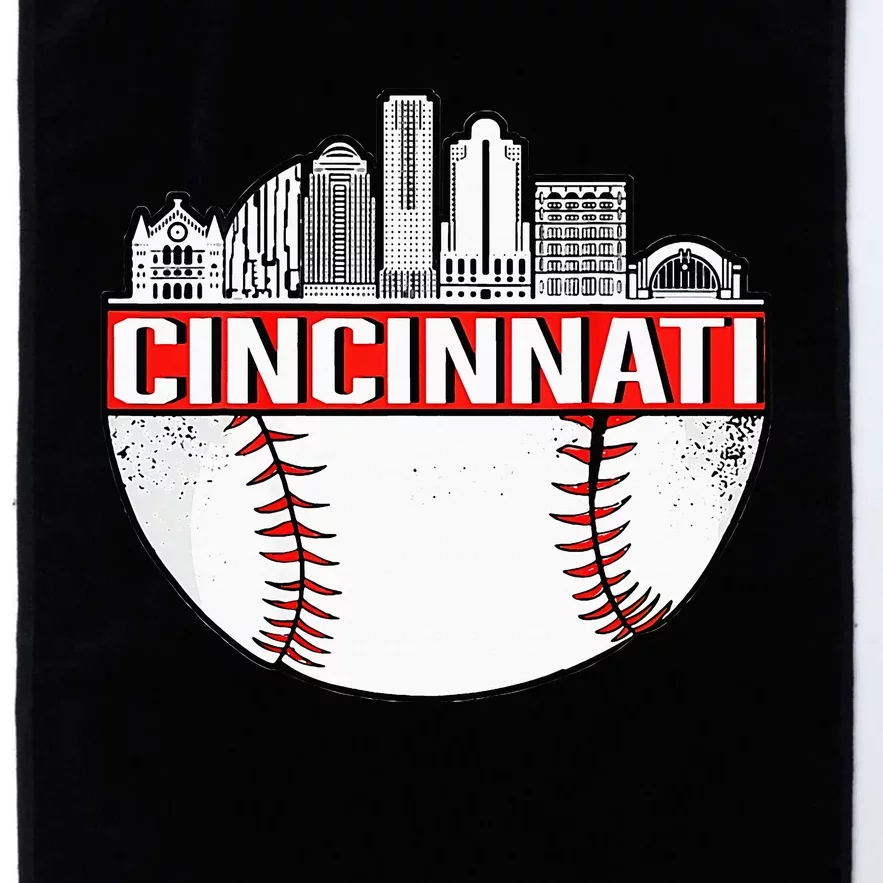 Vintage Cincinnati Ohio Skyline Apparel Platinum Collection Golf Towel