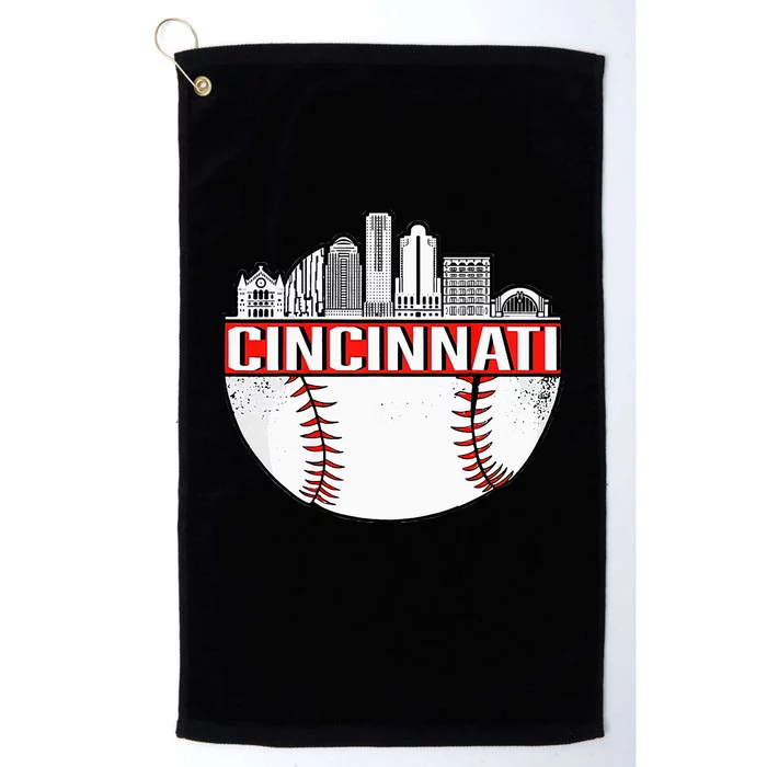 Vintage Cincinnati Ohio Skyline Apparel Platinum Collection Golf Towel