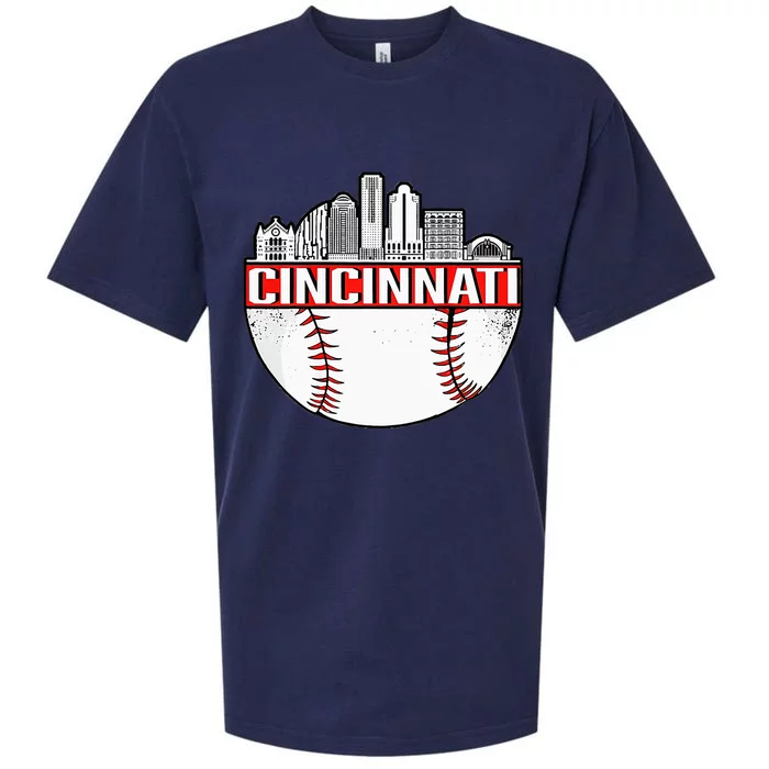 Vintage Cincinnati Ohio Skyline Apparel Sueded Cloud Jersey T-Shirt