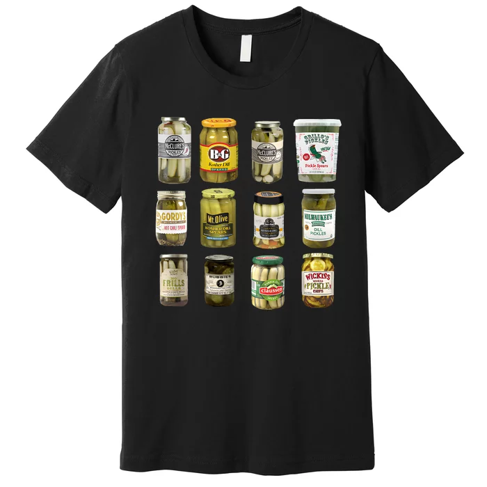 Vintage Canned Pickles Canning Season Pickle Jar Premium T-Shirt