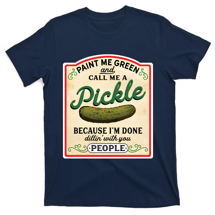 Vintage Canned Pickles Canning Season Pickle Jar T-Shirt