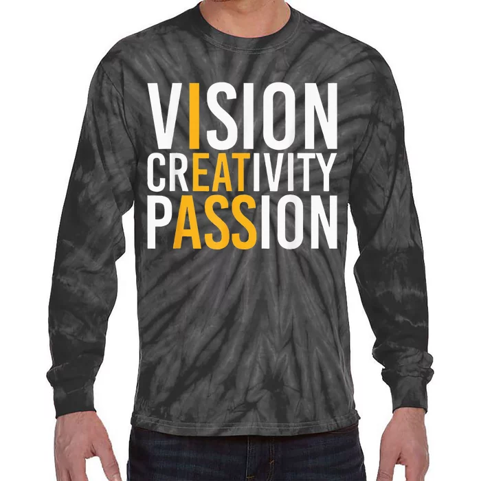 Vision Creativity Passion Tie-Dye Long Sleeve Shirt